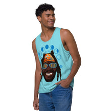 Load image into Gallery viewer, Brooksey  coachella 24 sun up and down Men’s premium tank top