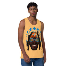 Load image into Gallery viewer, Brooksey  coachella 24 sun up and down Men’s premium tank top