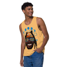 Load image into Gallery viewer, Brooksey  coachella 24 sun up and down Men’s premium tank top